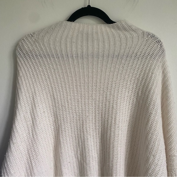 EN Thread Oversized Wool Alpaca Blend Mockneck Chunky Knit Sweater • Cream • XL - Picture 8 of 11